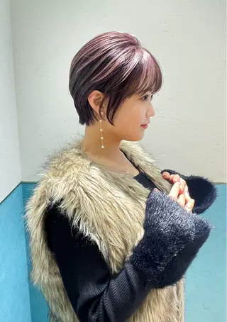 ショート ショート/ボブ 艶髪カラーTOSHIのヘアスタイル