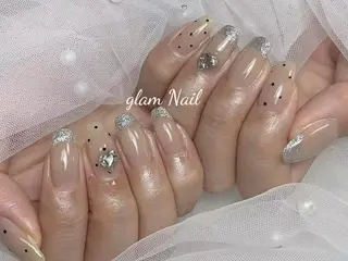ネイル エツメ💅 長さ出し🎀デザインのネイルデザイン