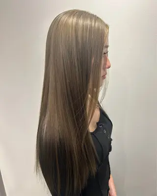 ロング カラー 田中 遥陽のヘアスタイル