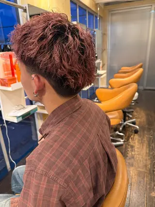 パーマ メンズ 梶田 侑吾のヘアスタイル