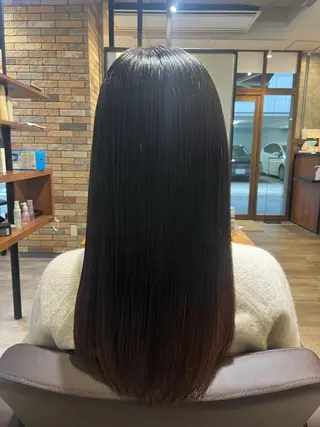 ロング 艶カラー推し! なかはらあかりのヘアスタイル