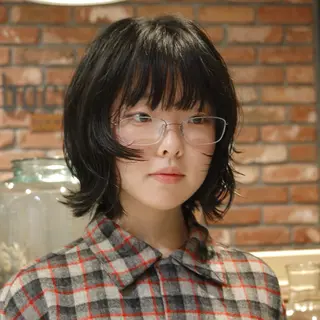 ショート カラー パーマ デジタルパーマ🌀レ イヤー🍃かんたまるのヘアスタイル