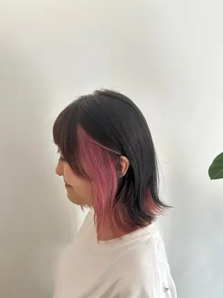 ミディアム HASIMOTO jijibyMOPSのヘアスタイル