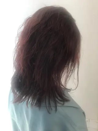 ミディアム カラー 柴田 祐輔のヘアスタイル