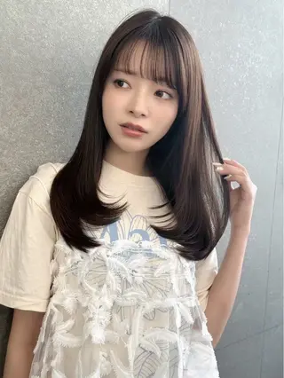 ロング Ruri縮毛矯正 酸性ストレートのヘアスタイル