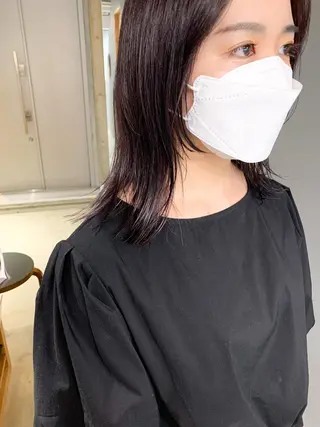 ミディアム カラー 名駅🦢大人艶カラー 🪽カミヤアカネのヘアスタイル