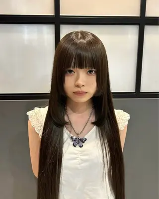 ロング 西岡 桂治のヘアスタイル