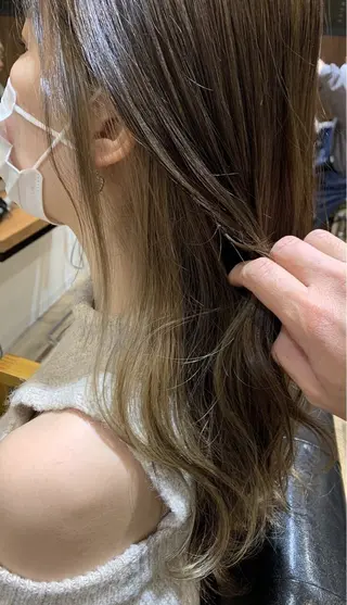 ロング カラー 縮毛矯正/髪質改善 ルクア9F/小倉悠佑のヘアスタイル