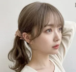 セミロング 【新宿/最強艶髪】 トレンドヘア🪽若菜のヘアスタイル