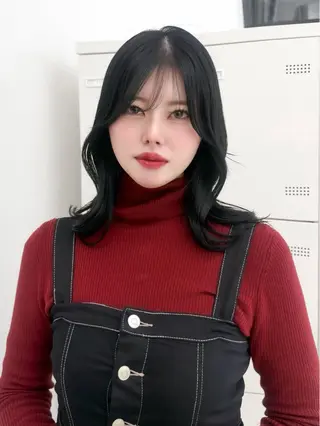 ミディアム カラー ヘアアレンジ 縮毛矯正🤍 盛れるボブ/ひかりのヘアスタイル