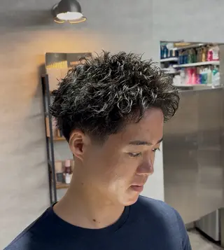 ショート パーマ指名率No1 メンズ特化ケイトのヘアスタイル