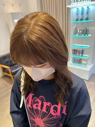 セミロング カラー 🕯透明感カラー/ 似合わせレイヤー🎀のヘアスタイル