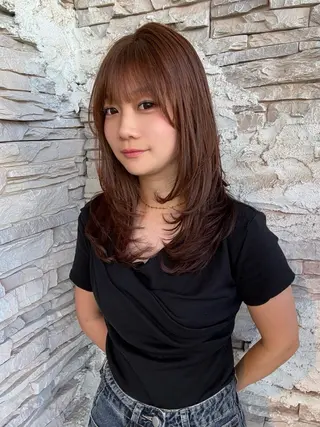 ロング レイヤー特化/メンズ 特化/大野真央のヘアスタイル