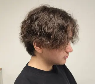 ミディアム パーマ メンズ 【イケメン風パーマ】 SHOFYのヘアスタイル