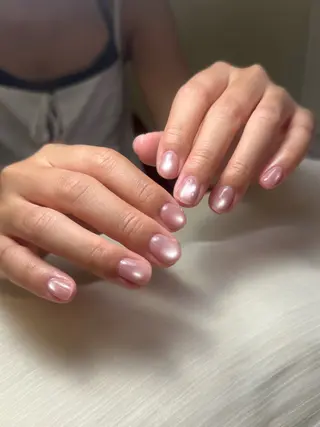 ネイル ユリ🎀長さだし/ パラジェル/持ち込みのネイルデザイン
