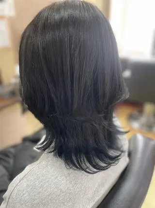 ミディアム パピヨンロゼ 髪質改善/エクステのヘアスタイル