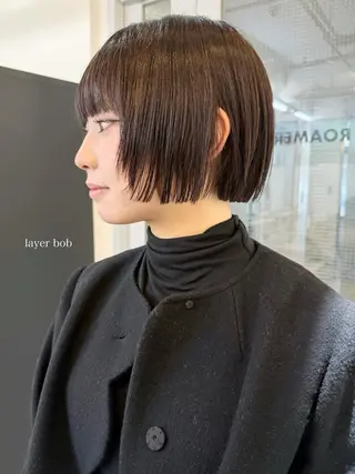 ショート カラー ‎♡アヤメ/レイヤー ボブ♡渋谷のヘアスタイル