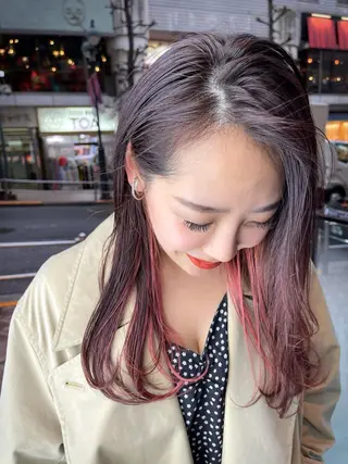 セミロング カラー ヘアアレンジ 狩野 孝太郎のヘアスタイル