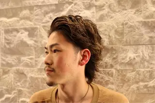 ショート パーマ メンズ 福留 叶太のヘアスタイル