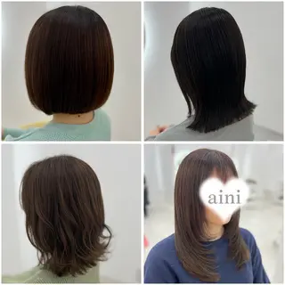 ミディアム カラー ✄﻿aini天王寺 ✄﻿ゆ乃のヘアスタイル
