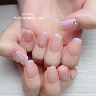 ミディアム ネイル 🐾enen style 🐾のネイルデザイン