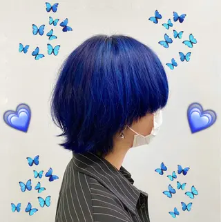 ミディアム カラー ヘアアレンジ メンズ 上品＆韓国風 🥀海心🥀のヘアスタイル