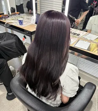 ロング miku/ラベンダー 透明感カラー🪻❤︎のヘアスタイル
