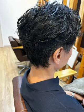 ショート パーマ 平野 竜大のヘアスタイル