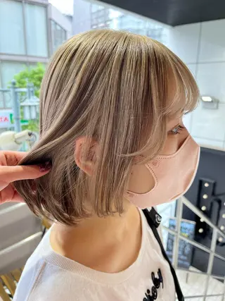カラー カットパーマ 🌀あさみのヘアスタイル