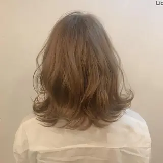 ミディアム カラー stylist🎨 aye牧野莉香のヘアスタイル