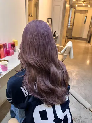 セミロング オオバヤシ マホのヘアスタイル