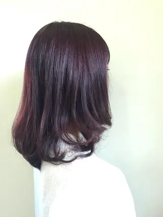 セミロング カラー 澤田 彩香のヘアスタイル