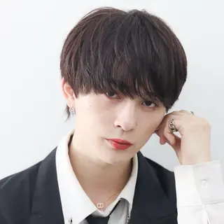 ショート カラー パーマ メンズ 🔥メンズ極🔥韓国 シャドウ/波巻き柿崎のヘアスタイル