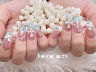 ネイル kao nail マグネット/長さだしのネイルデザイン