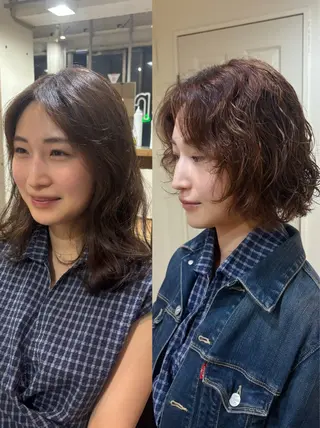 ミディアム パーマ kaito パーマ募集！🔵のヘアスタイル