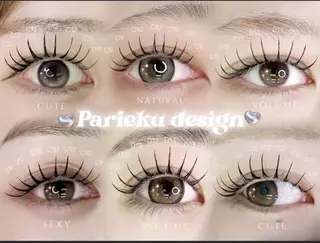 マツエク・マツパ LEDアンドヘルシー 🤍フラットラッシュのマツエク・マツパデザイン