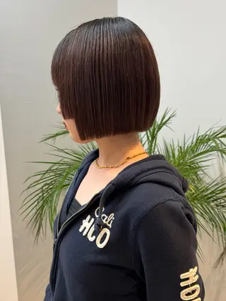 ショート カラー ボブ/レイヤーカット 縮毛矯正/コウキ新宿のヘアスタイル