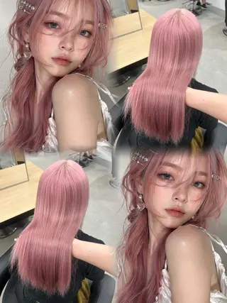 カラー 🤍透明感·ツヤ感 カラー/mai‎🤍のヘアスタイル