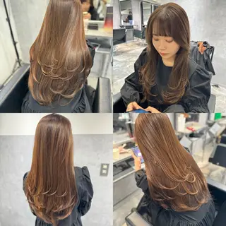 ロング 透明感カラー🇰🇷 レイヤー✨桑原　研太のヘアスタイル