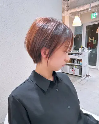 ショート 髪質改善✨ストレート オグ✂️/ショートのヘアスタイル