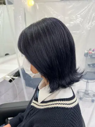 ショート カラー パーマ ヘアアレンジ メンズ キッズ ネイル マツエク・マツパ アイブロウ 上品＆韓国風 🥀海心🥀のヘアスタイル