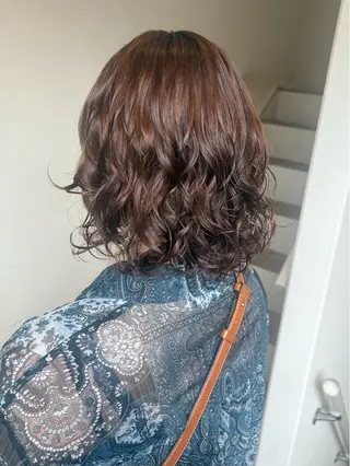 ミディアム パーマ ニュアンスパーマ 🧺アンジュのヘアスタイル