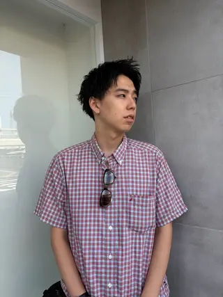 メンズ スパイキーショート/ ピンパーマ特化のヘアスタイル