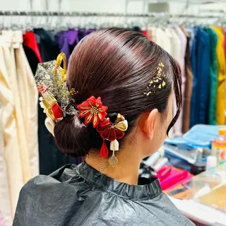 ミディアム ヘアアレンジ 小顔美肌&ヘアメイク 丸山紗來のその他イメージ