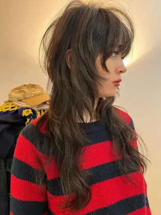 ミディアム 佐々木 楓華のヘアスタイル