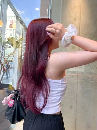 ロング カラー AKO .のヘアスタイル