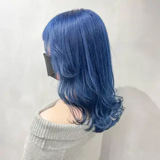 ミディアム カラー 🩵ブリーチカラー MIORI🩵のヘアスタイル