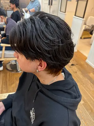 ショート パーマ メンズ メンズ✨パーマ 大室雄基のヘアスタイル