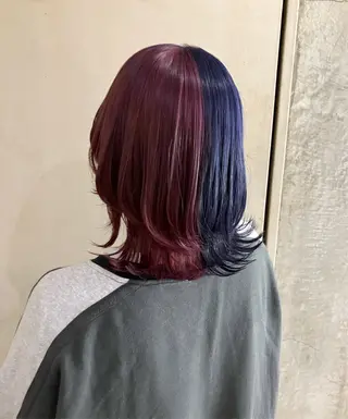 ミディアム カラー 清村 和音のヘアスタイル