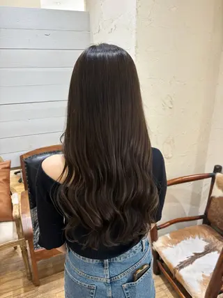 ロング カラー defi リカのヘアスタイル